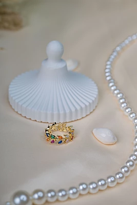 Multi Floral Ring