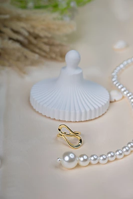 Abstract Gold Ring