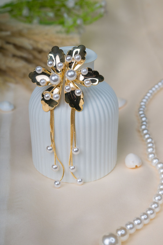 Pearl Tassel Earrings