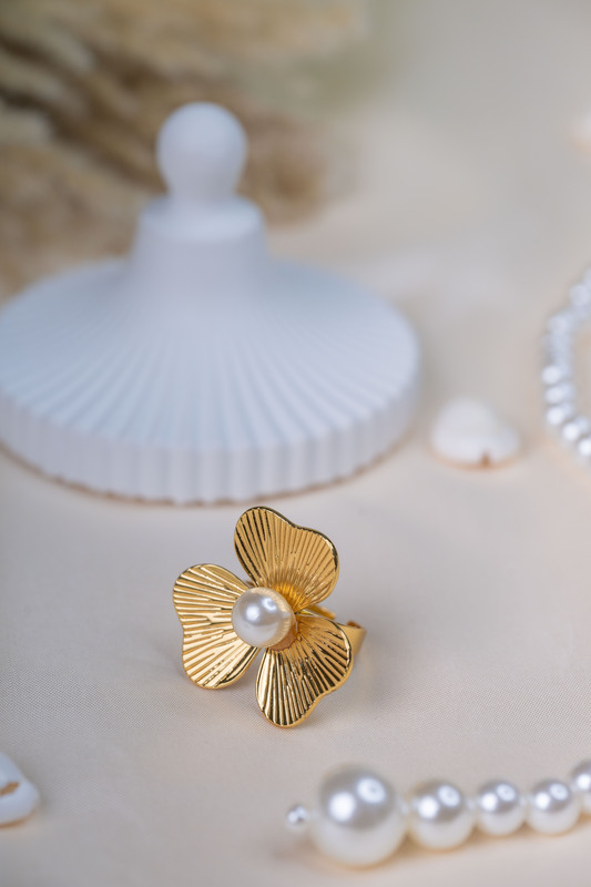 Golden Flower Ring