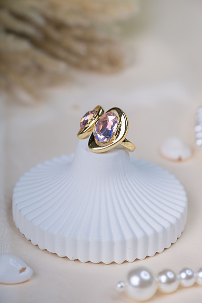 Aurora Oval Stone Ring