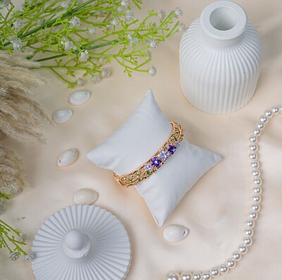 Enamel Floral Bangle