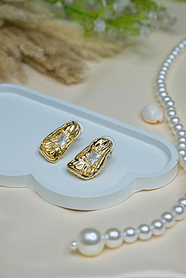 Molten Muse Stud Earrings