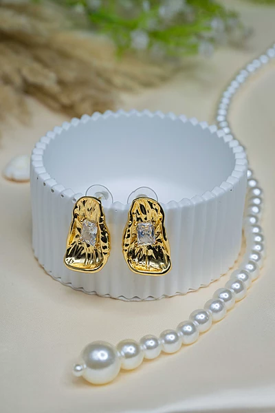 Molten Muse Stud Earrings