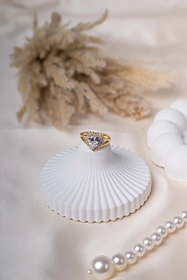 Crystal Queen Heart Ring