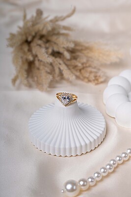 Crystal Queen Heart Ring