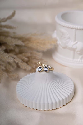 Gilded Ribbon Wrap Ring