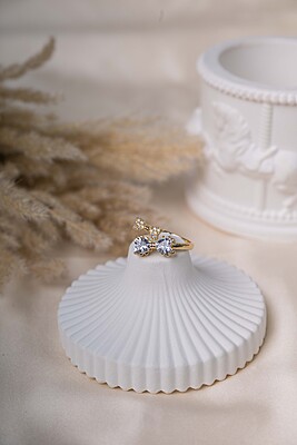 Gilded Ribbon Wrap Ring