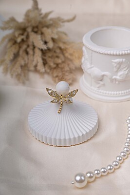 Crystal Dragonfly Ring