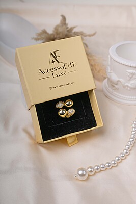 The Glided Pebble Ring