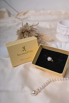 Crystal Queen Heart Ring
