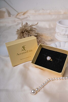 Crystal Queen Heart Ring