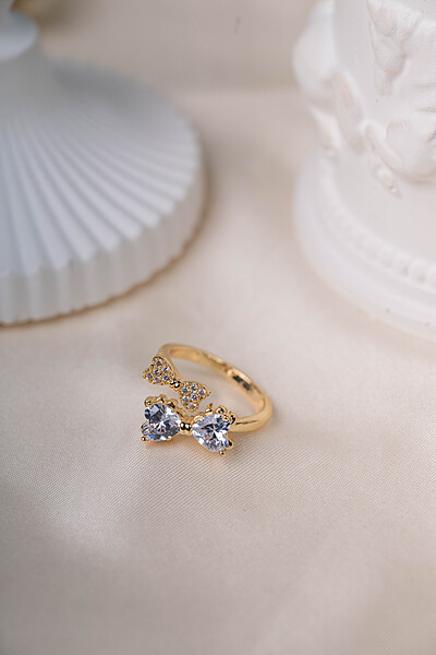 Gilded Ribbon Wrap Ring