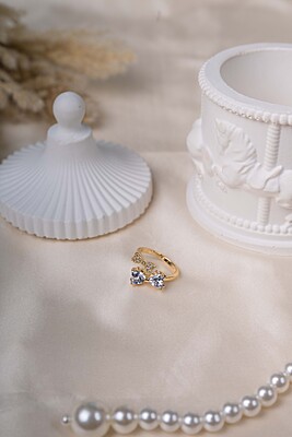 Gilded Ribbon Wrap Ring