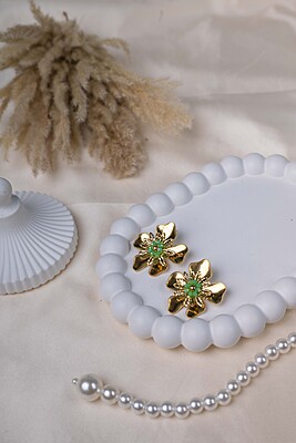 Emerald Bloom Earrings