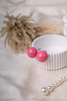 Pink Pearl Studs