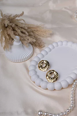 Gilded Halo Studs