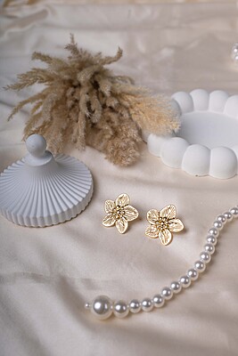 Golden Blossom Earrings