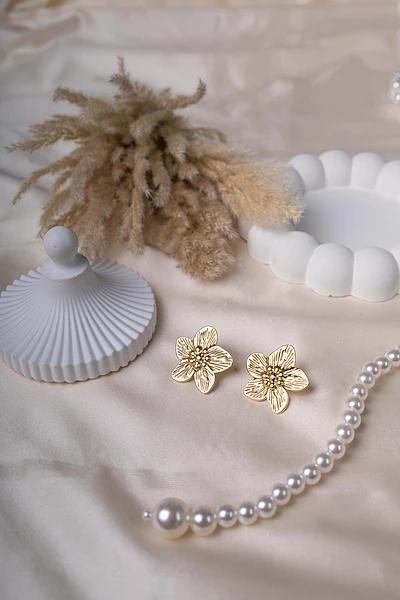 Golden Blossom Earrings