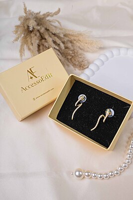 Emerald Serpent Earrings