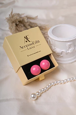 Pink Pearl Studs