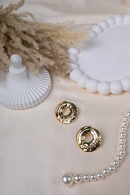 Gilded Halo Studs