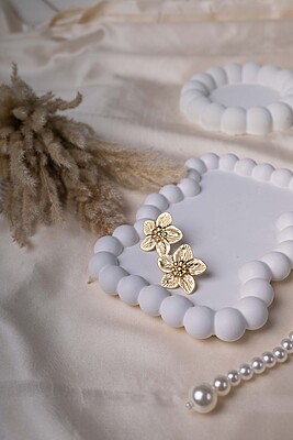 Golden Blossom Earrings