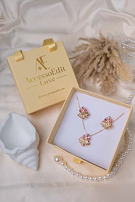 Royal Prism Necklace & Earrings Set