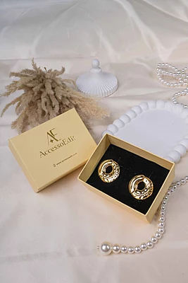 Gilded Halo Studs