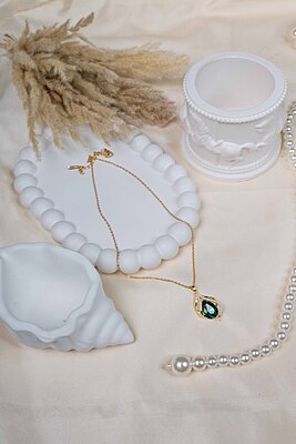 Teardrop Gemstone Necklace