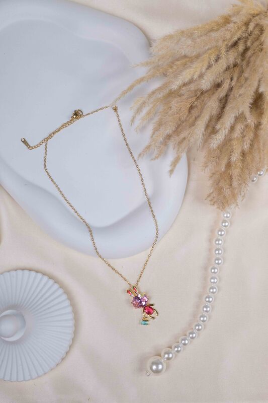 Crystal Bunny Necklace