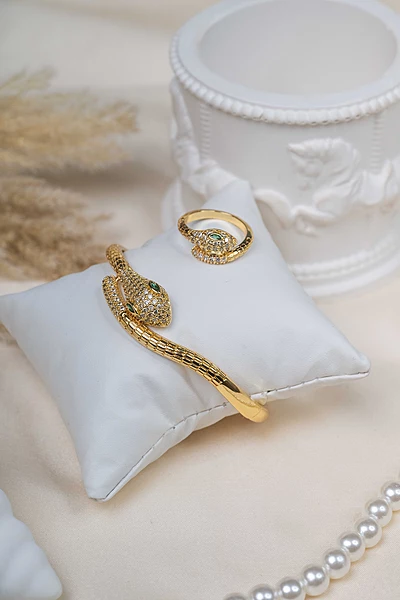 Serpent Ring & Cuff Set