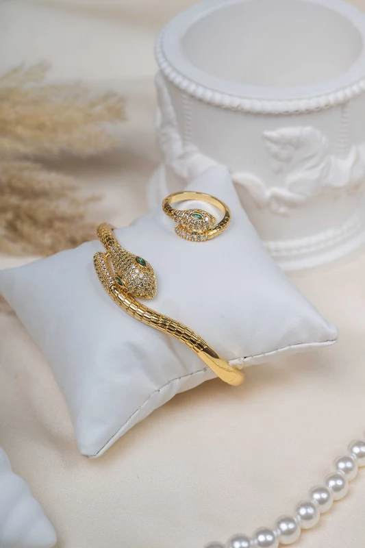 Serpent Ring & Cuff Set