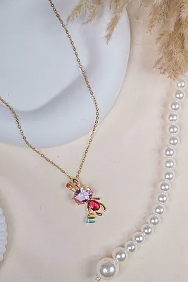 Crystal Bunny Necklace