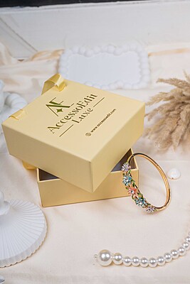 Pastel Flower Gold Bracelet