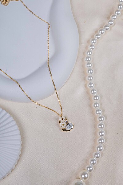 Floral Teardrop Necklace