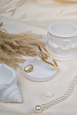 Serpent Ring & Cuff Set