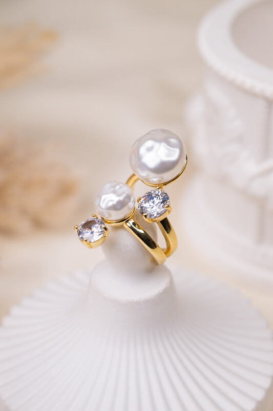 Twin Pearl Glow Ring