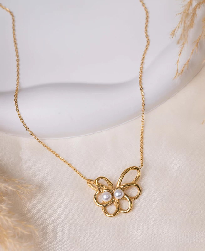 Golden Petal Necklace