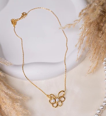 Golden Petal Necklace