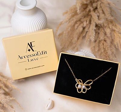 Golden Petal Necklace