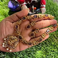 Lakshmi with Stone Desgin Neckpiece