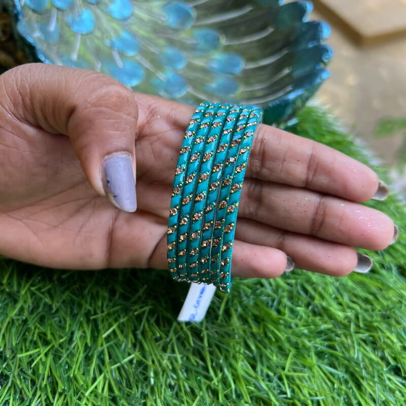 GLASS BANGLE TRENDY RAMAR GREEN