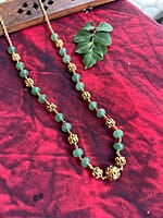 bead antique chain - candy stone beads