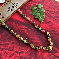 bead antique chain - candy stone beads