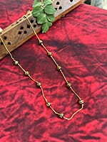 Golden chain with ball design