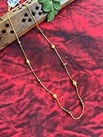 Golden chain with ball design