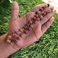 bead antique chain - candy stone beads