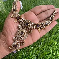 Trendy Victorian neckpiece with Earings