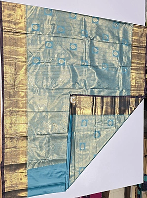 Brocket Self Saree (id 6002)